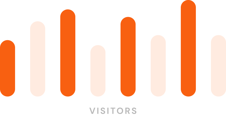Visitors Bar Chart Graphic Visitors Bar Chart Graphic